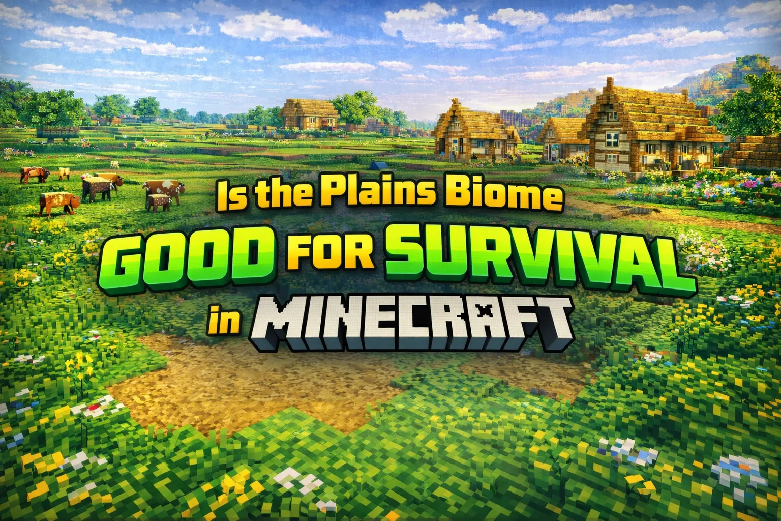 Is the Plains Biome Good for Survival in Minecraft?